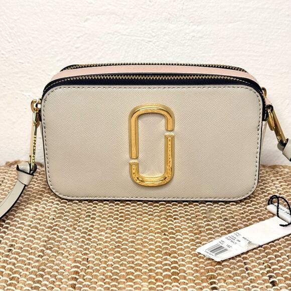 NWT Marc Jacobs Snapshot Crossbody Bag Dust Multi Adjustable Removable Strap - Picture 4 of 14